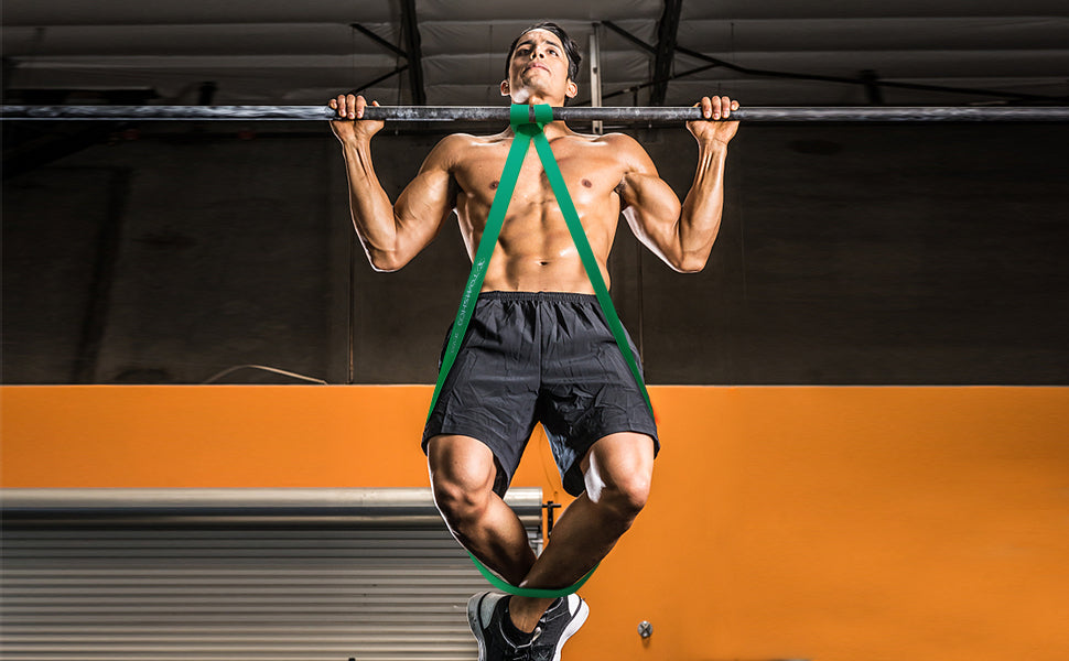 5 Packs Pull Up Assist Bands Set Resistance Loop Bands Powerlifting Exercise Stretch Bands with Door Anchor and Handles