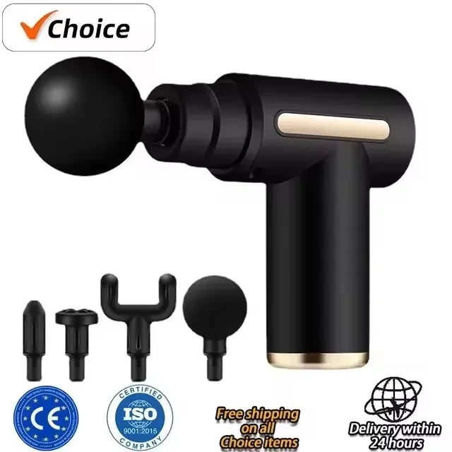 Mini USB Massage Gun β Portable Fascia Relaxer for Neck, Shoulders, and Back, Quiet Muscle Relief for Home and Travel