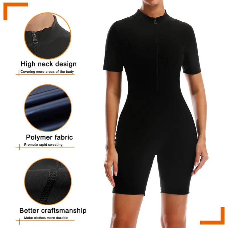Women Sauna Suit Sweat Shirts Slimming Hot Thermal Fat Burning Shaper Waist Trainer Legging Trimmer Corset Bodysuits Weight Loss