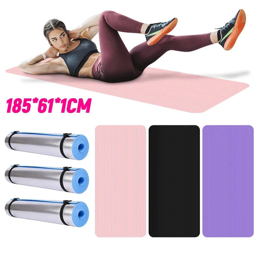Yoga Mat Non Slip Exercise Mat Thick Solid Color Fitness Mat Yoga Workout Mat Multi- for  Gym Materassino palestra Yoga knee Mat