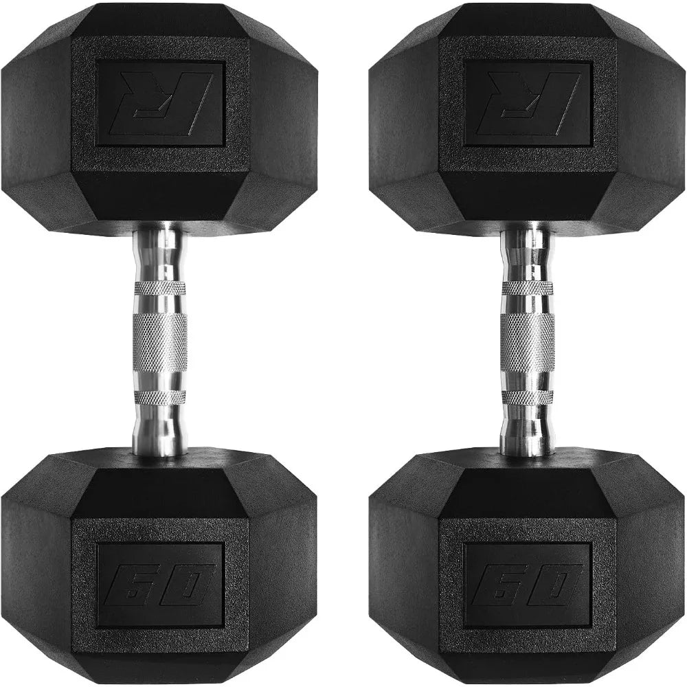 5-650 LBS PVC Encased Hex Dumbbell Sets with Optional Rack for Home Gym, Hand weight with Chrome Handle for Strength Training,