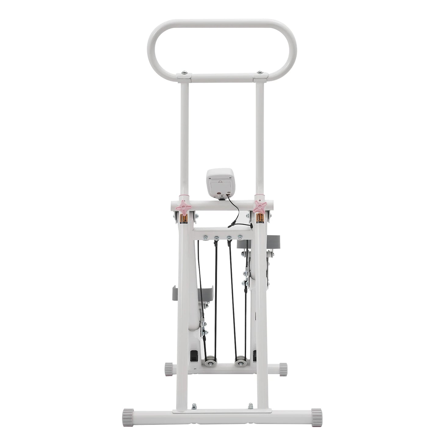 Folding Stair Stepper Vertical Climber Machine 300lbs Load Bearing for Home Gym White/Black
