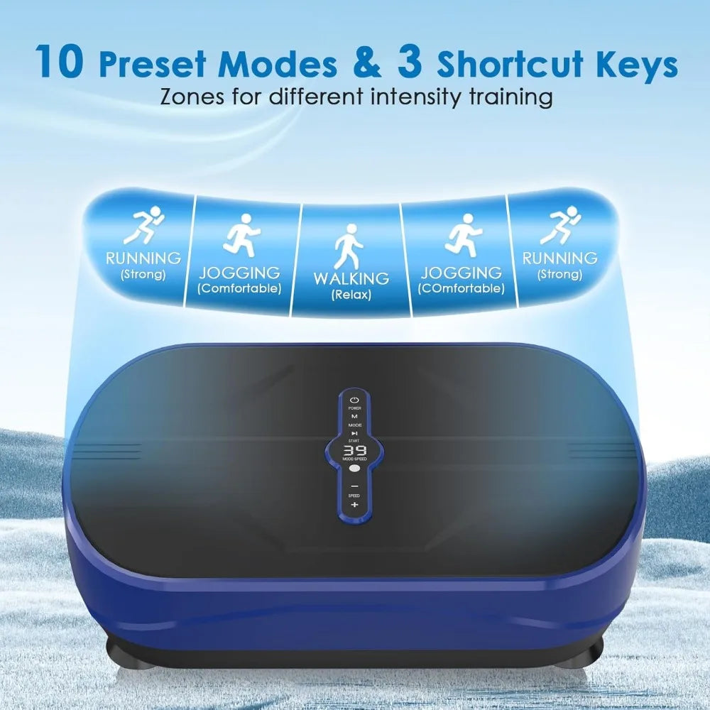 Vibration Plate Exercise Machine - Whole Body Workout Vibration Platform Lymphatic Drainage Machine for Weight Loss Home Fitness