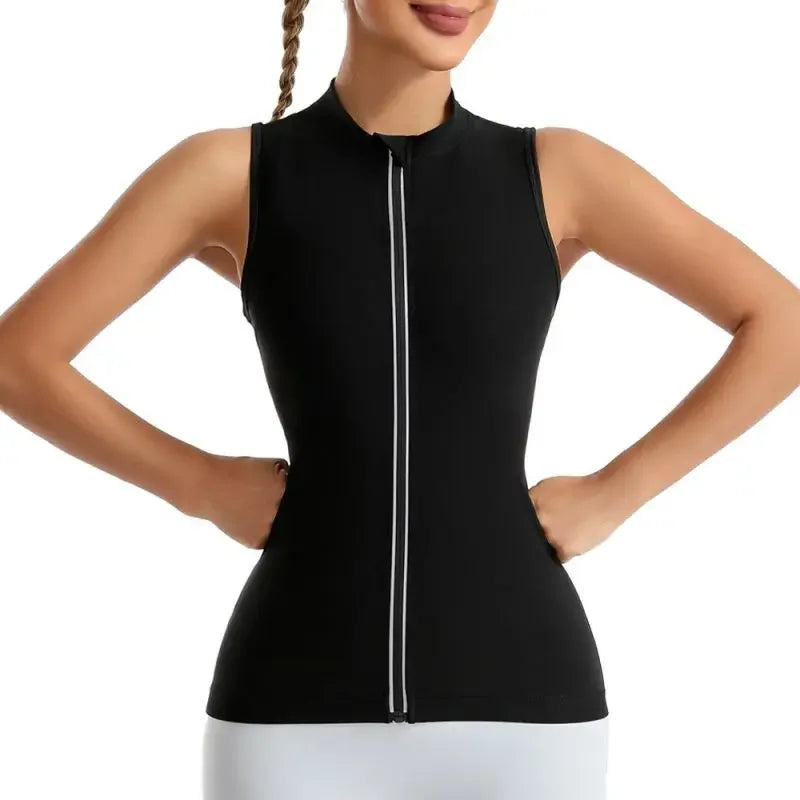 Women Gym Sauna Shaper Vest Thermo Sweat Tank Top Slimming Vest Waist Trainer Corset Fitness Workout Compression Shirt