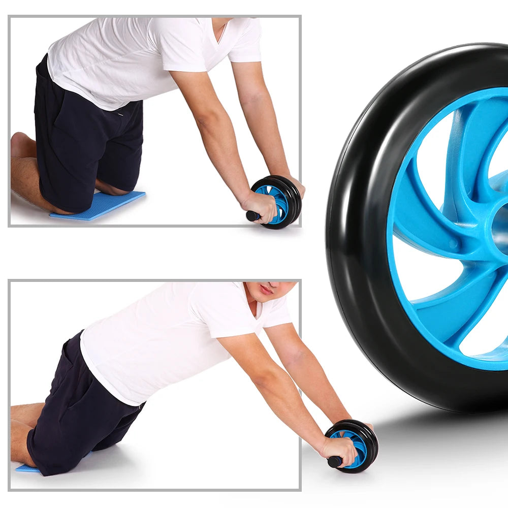 Tomshoo Gym Set Ab Roller No Noise Abdominal Wheel Ab Roller Stretch Trainer For Arm Waist Leg Exercise Gym Fitness Equipment