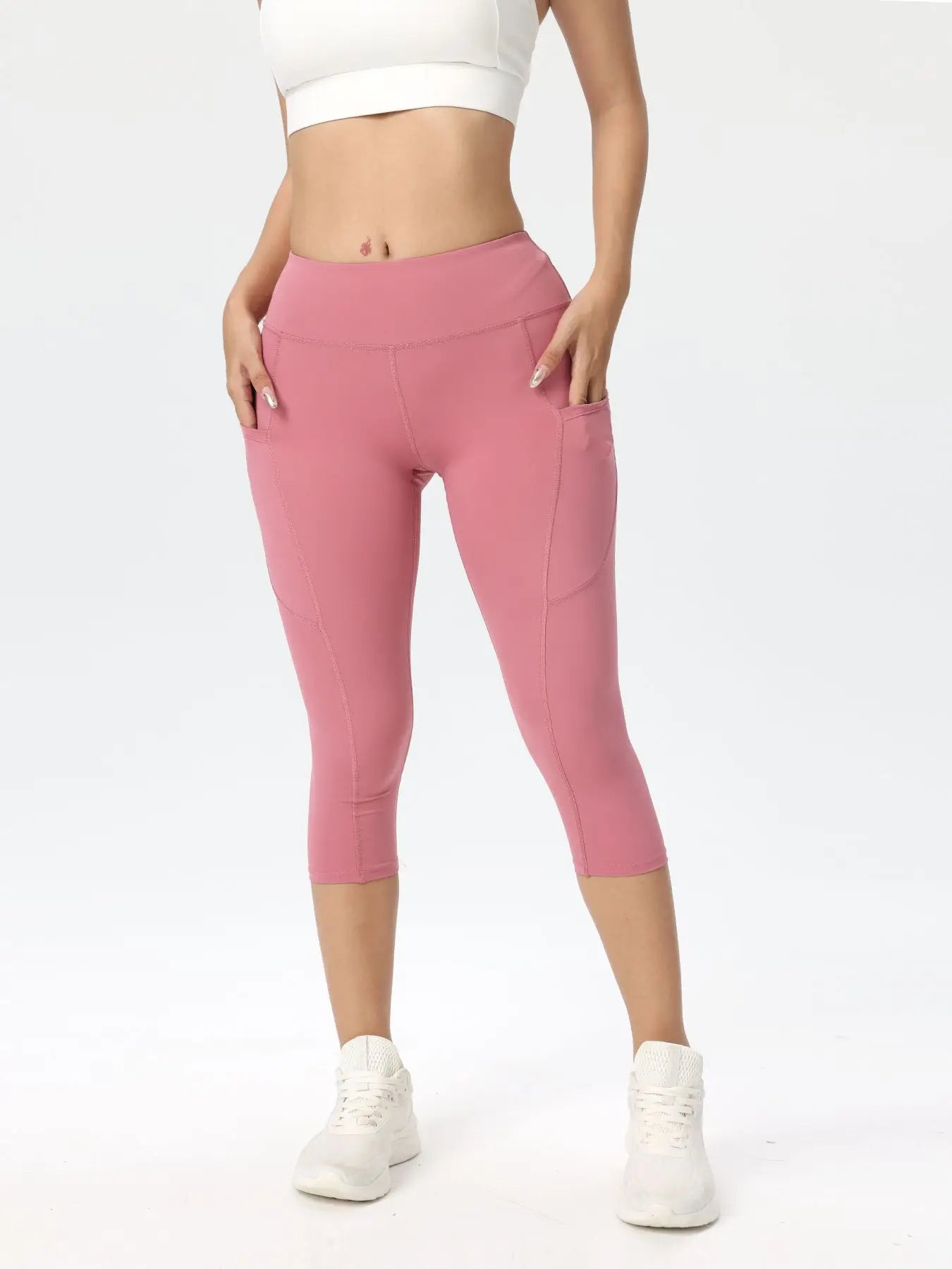 3pcs Women'S Long Sports Leggings, High-Waist Sports Trousers With Mobile Phone Pocket, Yoga Trousers, Tights Opaque For Sports
