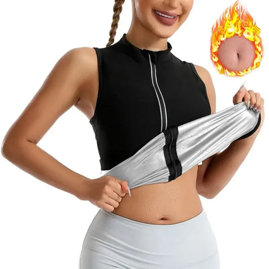 Women Gym Sauna Shaper Vest Thermo Sweat Tank Top Slimming Vest Waist Trainer Corset Fitness Workout Compression Shirt