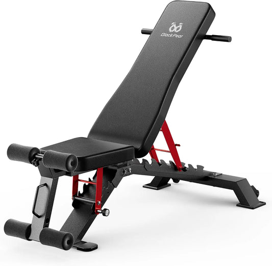 Adjustable Weight Bench - Workout Bench for Home Gym, Foldable 1300lb Capacity Heavy Duty Full Body Workouts Exercise Strength T