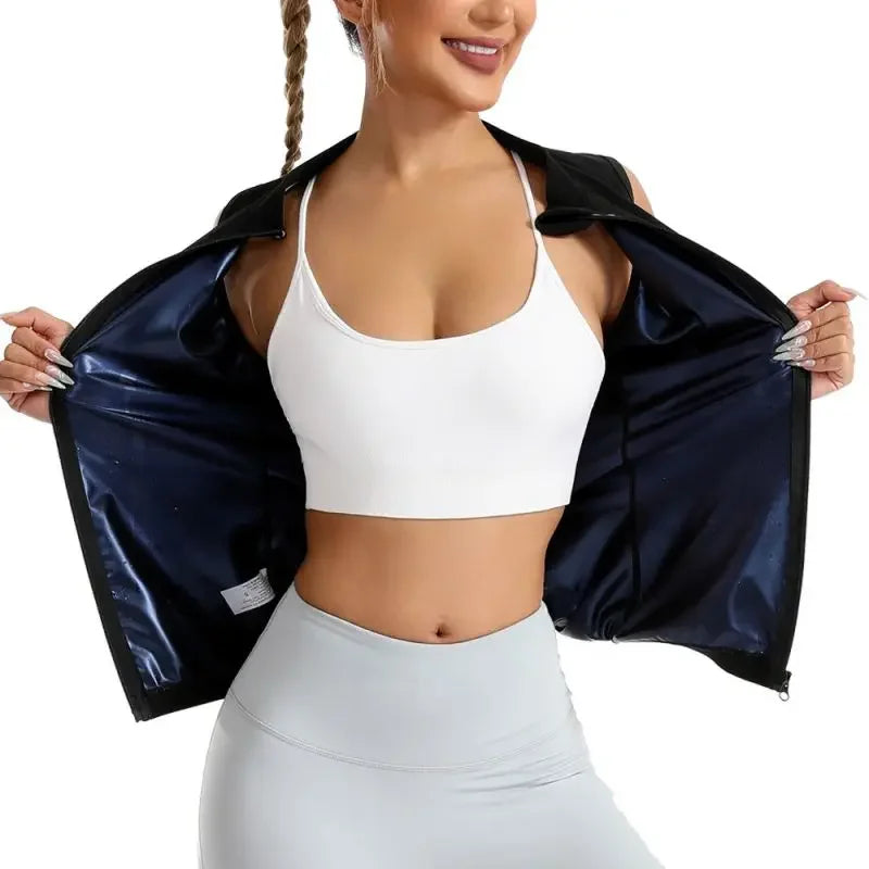 Women Gym Sauna Shaper Vest Thermo Sweat Tank Top Slimming Vest Waist Trainer Corset Fitness Workout Compression Shirt