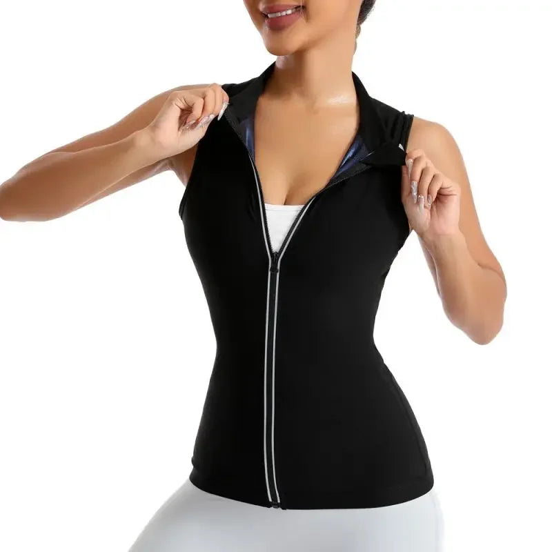 Women Gym Sauna Shaper Vest Thermo Sweat Tank Top Slimming Vest Waist Trainer Corset Fitness Workout Compression Shirt